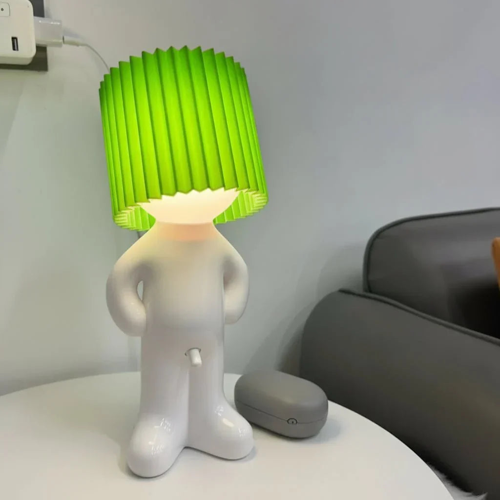 Whimsical decorative LED lamp, an energy-efficient table light for lively home decor & mood.