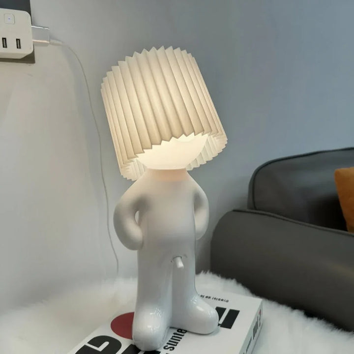 Colorful decorative LED lamp, perfect for creating a lively, whimsical mood in home interiors.