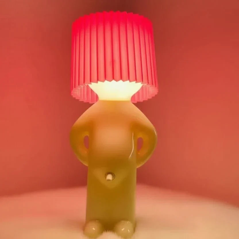 Energy-efficient decorative LED table lamp, a whimsical, colorful mood light for lively home decor.
