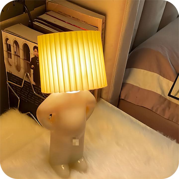 Lively room lighting with this decorative LED lamp, a colorful and playful accent for home decor.