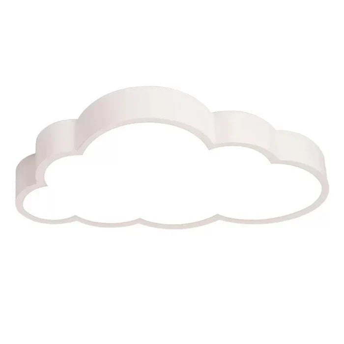Soft glow LED cloud ceiling lamp for kids' rooms. Whimsical lighting ideal for nursery and children's bedroom decor.