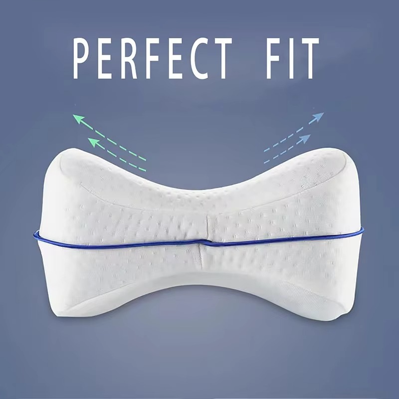 Premium white leg pillow covers, 2-pack. Soft, washable replacement bedding for ultimate sleep comfort.