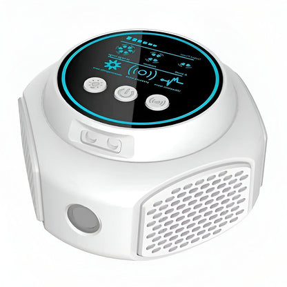 White ultrasonic pest repeller device. Chemical-free defense against spiders & insects for home protection.
