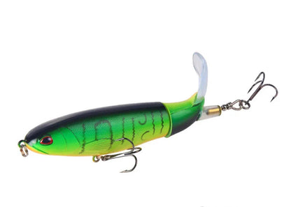 Angler's choice: Whopper Plopper fishing lure, rotating tail for maximum appeal
