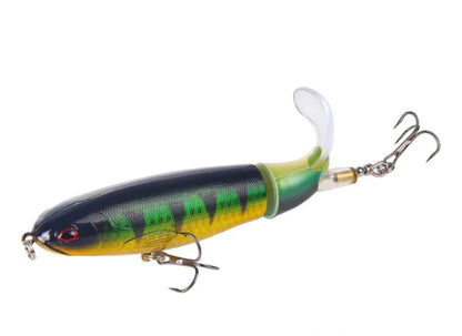 Premium Whopper Plopper fishing lure, soft body and effective rotating tail