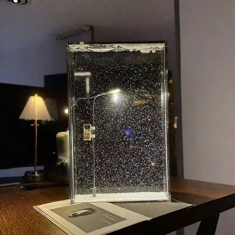 Winter's Veil LED Snowfall Light, projecting a beautiful winter snowfall effect, perfect for festive Christmas home decor.