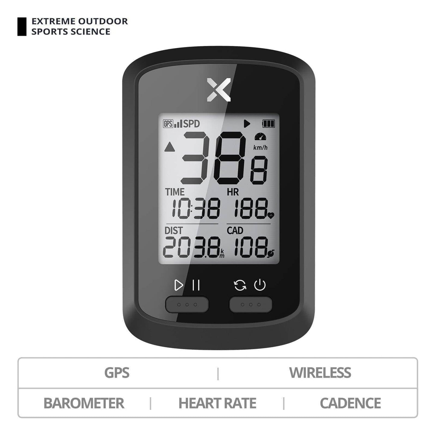 Wireless ANT+ Cycling Speedometer for Bicycles
