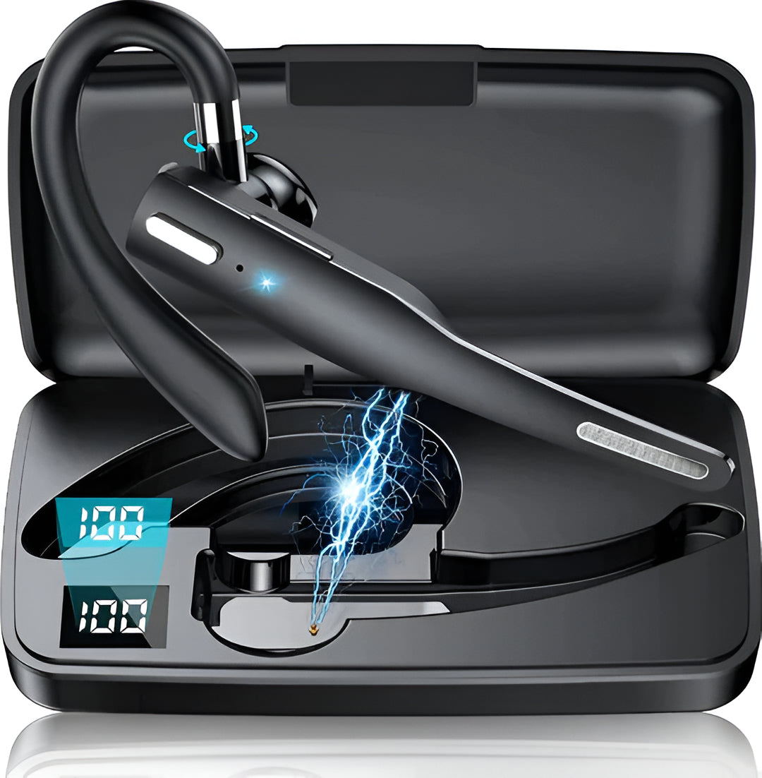 Dual-mic noise cancelling wireless Bluetooth headset for truckers, ensuring crystal-clear communication.