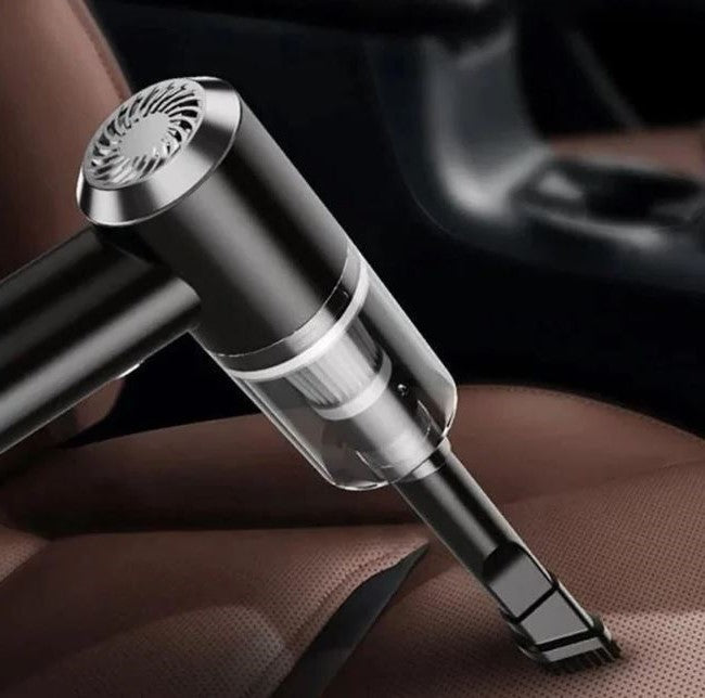 Powerful wet dry portable car vacuum cleaner. Wireless handheld design for efficient auto detailing & quick spills.