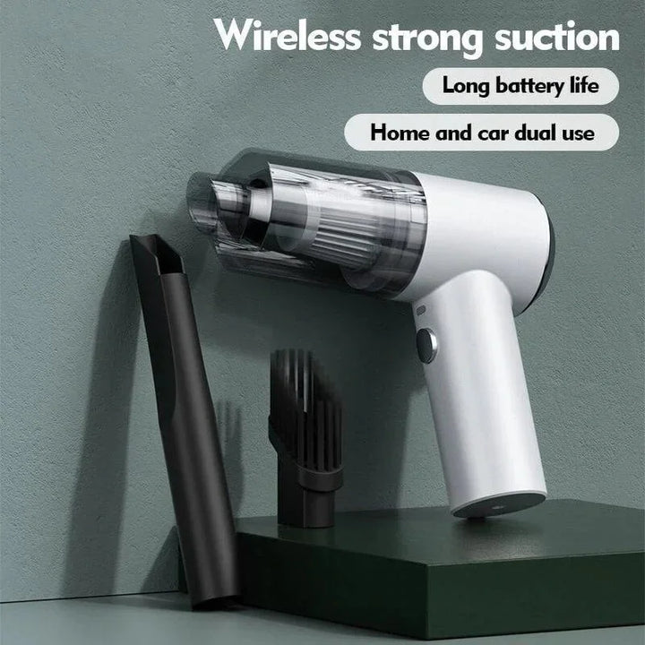 All-purpose wireless handheld vacuum for cars, trucks, & home. Portable, rechargeable, great for quick dry/wet clean.