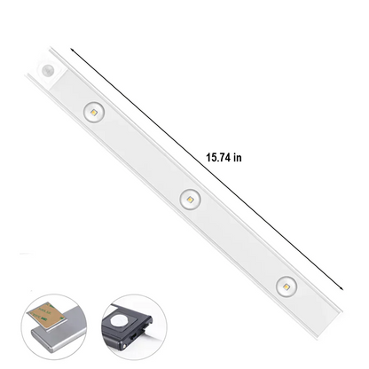 Modern LED smart light for cabinets. Wireless, rechargeable with motion sensor. Perfect for kitchen & storage.