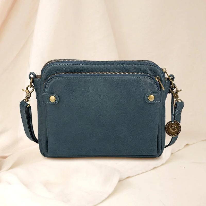 Everyday women's genuine leather crossbody bag, compact, durable, and stylish for modern life.