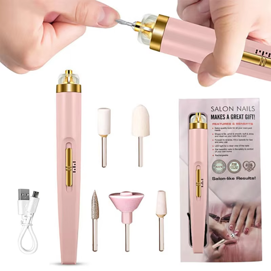 Women's 5-in-1 electric nail polisher for salon-quality manicures & pedicures.