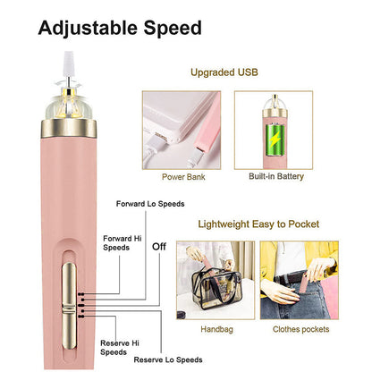 Professional 5-in-1 electric manicure tool for perfect nails & gel polish removal.