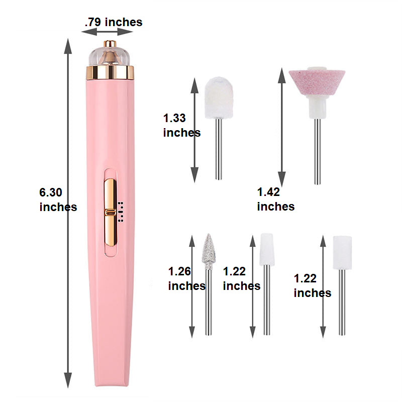 Easy-to-use 5-in-1 electric nail drill for quick & effective at-home manicures.