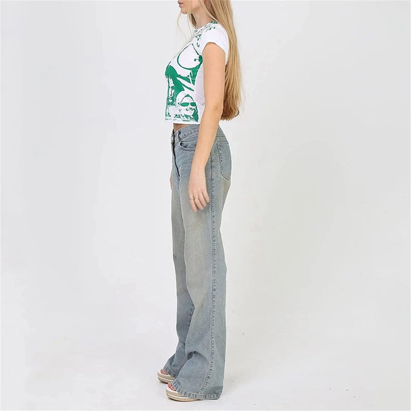 Green 90s vintage crop top for women, featuring a retro short sleeve design and o-neck, ideal for summer fashion.