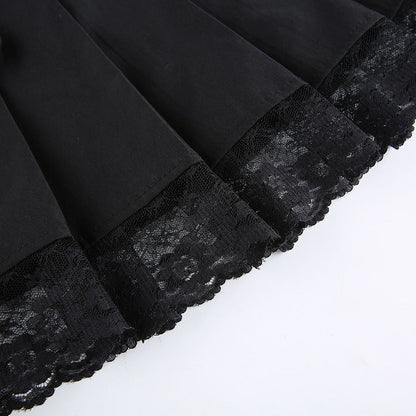 Chic & trendy aesthetic lace mini skirt. A must-have women's fashion piece for elegance.