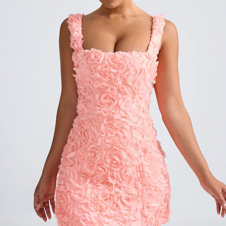 Elegant Amara floral mini dress for women. Ideal party & occasion wear, short & stylish.