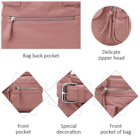 Chic anti-theft crossbody bag for women, combining fashion with practical security features.