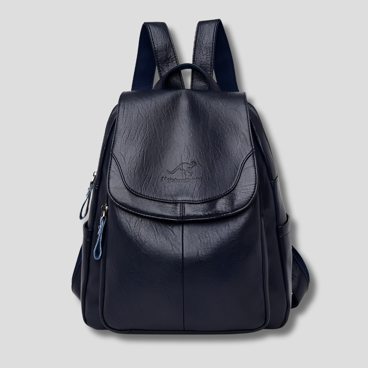 Multi-color women's fashion backpack with anti-theft design, durable leather-look for travel and daily use.