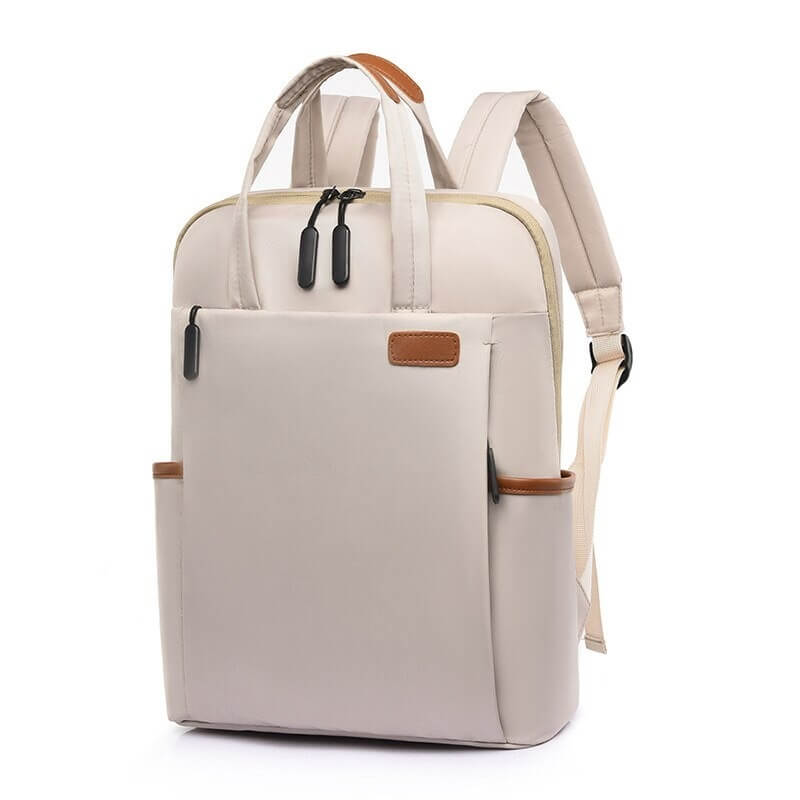 Stylish women's anti-theft backpack, water resistant for daily commute & everyday use. Secure design.