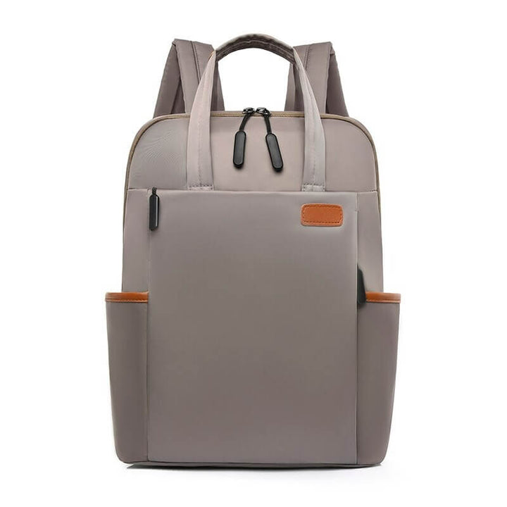 Secure women's anti-theft backpack, water resistant & stylish for travel, commute. Durable oxford fabric.