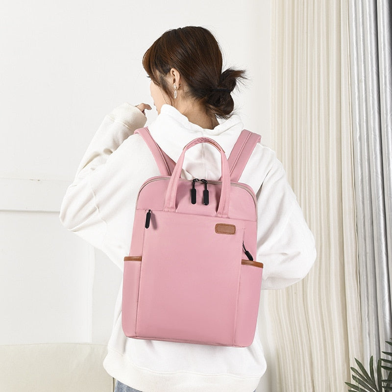 Everyday women's anti-theft backpack, water resistant. Perfect for commute & daily essentials. Oxford fabric.