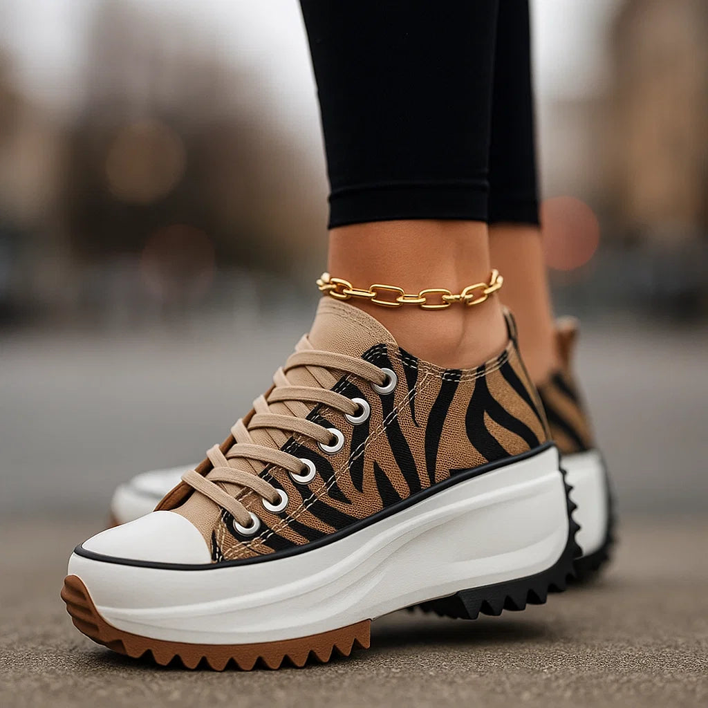 Women's Arlina Rise platform sneakers for elevated comfort, featuring orthopedic & shock-absorbing design.