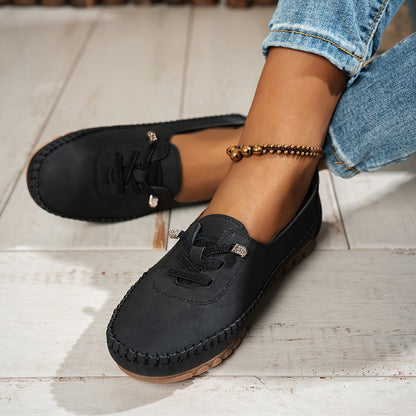 Durable Ashley women's non-slip loafers, comfortable slip-ons with arch support for sensitive feet.