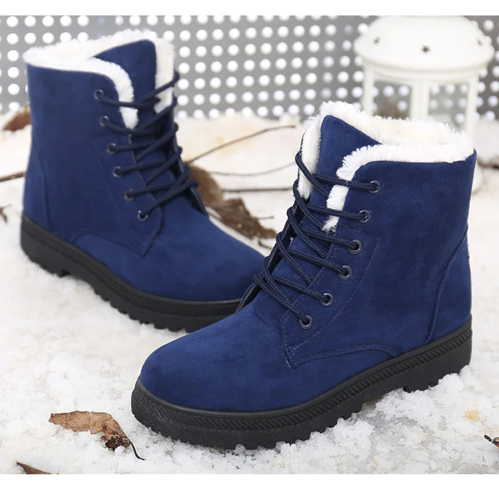 Aspen women's plush winter boots with durable outsoles for traction. Cozy, warm, and stylish for cold weather.