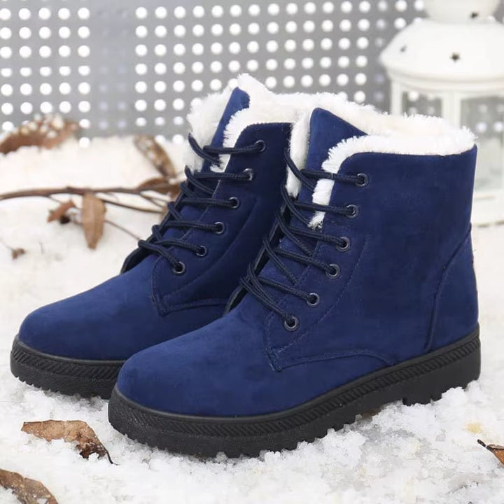 Women's Aspen plush winter boots. Warm, cozy footwear with secure traction, perfect for cold & snowy days.