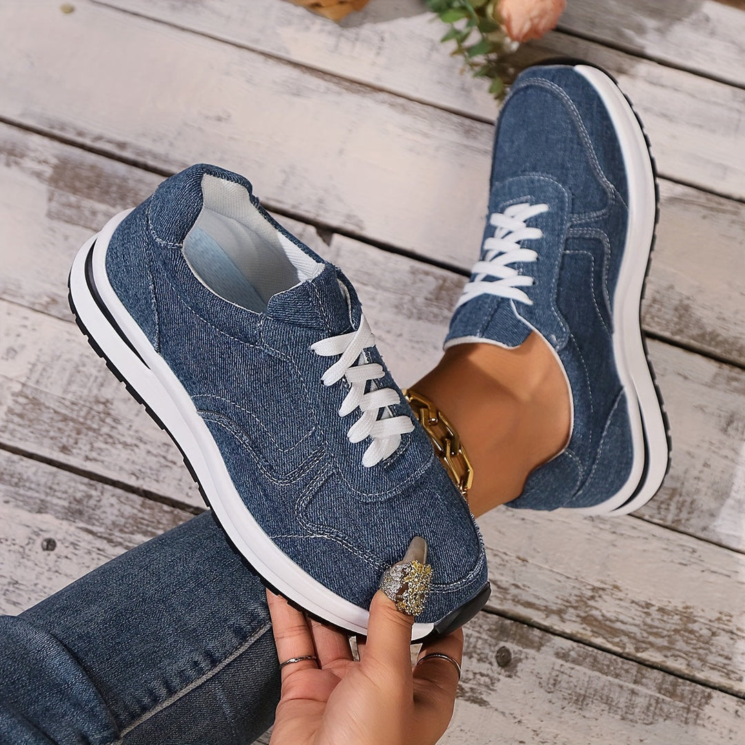 Ergonomic Women's Blaire blue walking shoes. Arch support & shock-absorbing design for ultimate comfort.