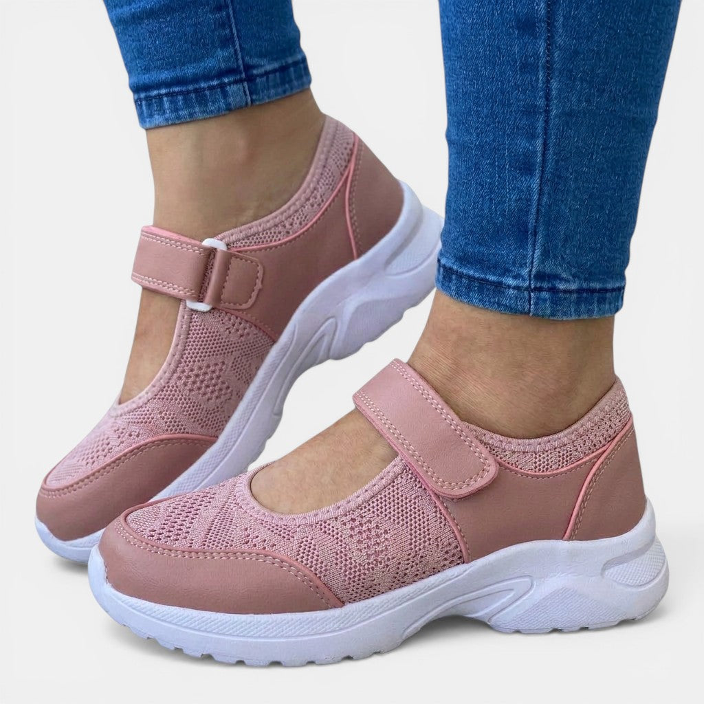 Women's breathable orthopedic slip-on sneakers for all-day comfort & foot support.