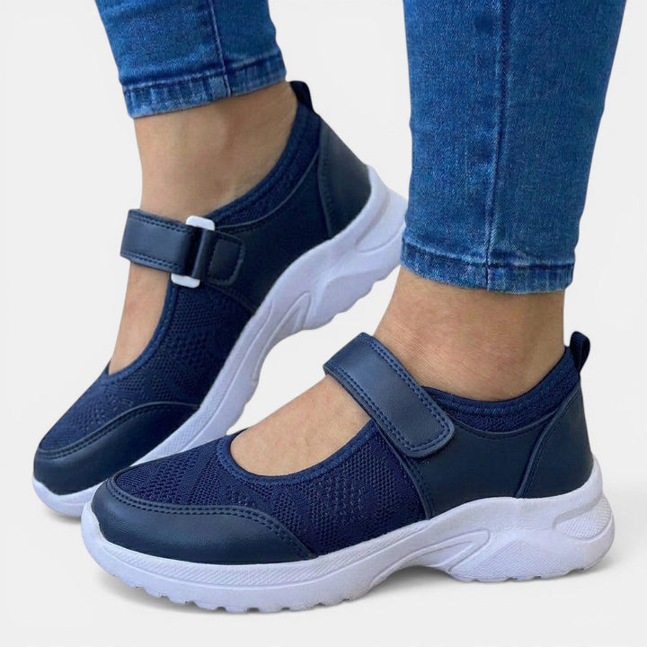Stylish women's slip-on orthopedic sneakers, perfect for casual outings and active comfort.