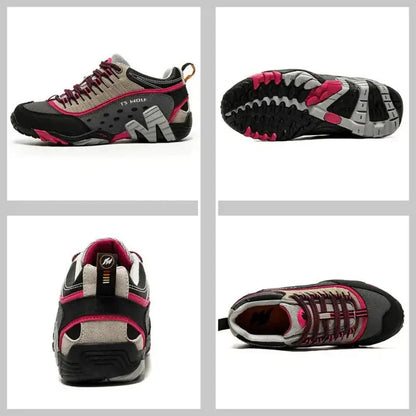 Lightweight and breathable women's hiking shoes with enhanced grip for trails