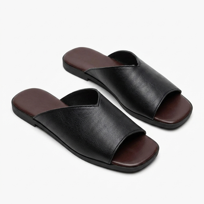 Lightweight women's open-toe flats, offering breezy comfort for all-day summer wear and style.