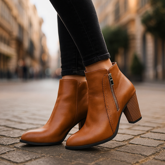 Women's Callista zip ankle boots for all-day comfort. Stylish and elegant everyday fall/winter footwear.