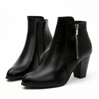 Elegant women's Callista zip ankle boots offering all-day comfort, supportive orthopedic design, and sleek style.