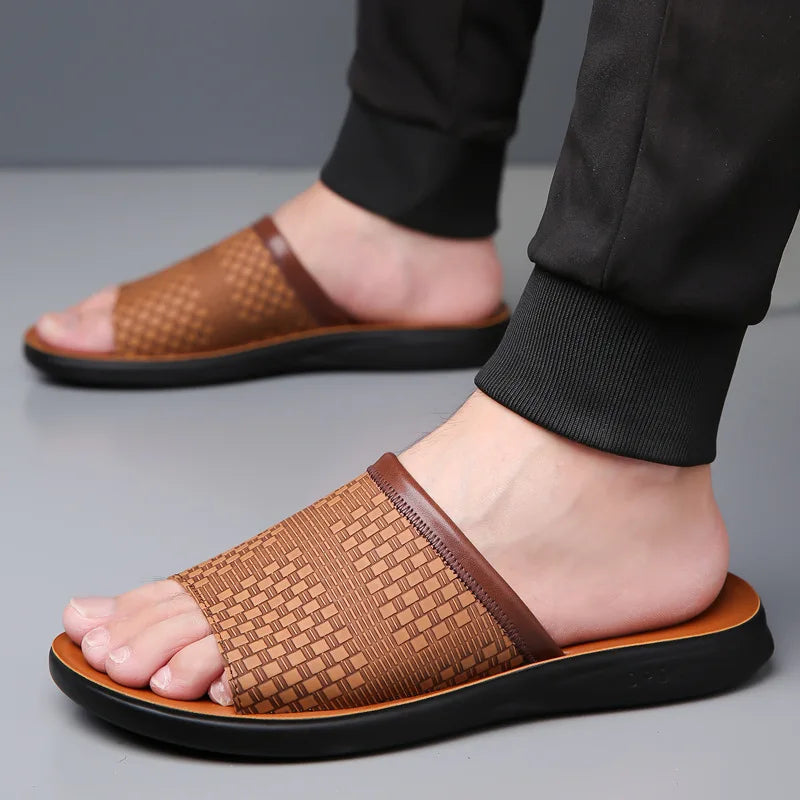 Stylish women's casual slide sandals, ideal for beach trips, summer outfits & everyday style.