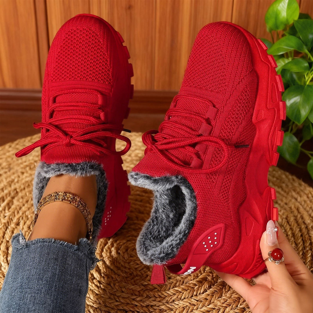 Comfortable women's walking sneakers with lace-up design, perfect for versatile daily fashion.