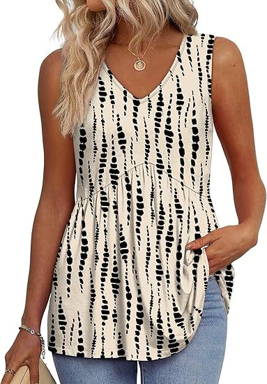Relaxed fit women's sleeveless casual top. Great for everyday wear, spring & summer comfort.