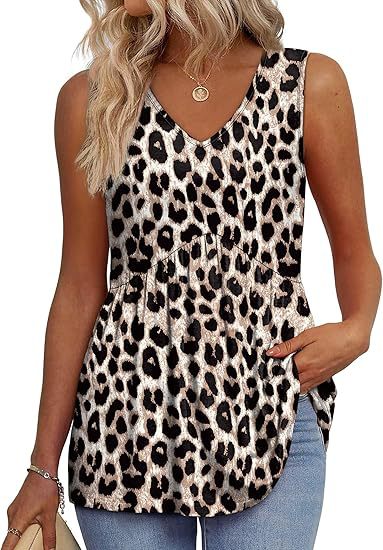 Modern women's sleeveless top, relaxed fit for casual everyday comfort. Perfect for summer style.