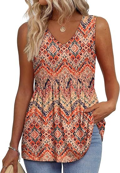 Ultra-comfortable women's relaxed fit sleeveless top. Essential for casual spring & summer days.