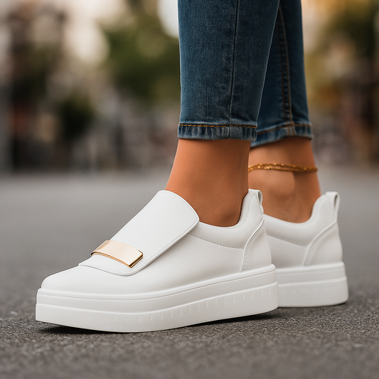 Women's Celina Rise platform sneakers, modern style, comfortable, shock absorbing.
