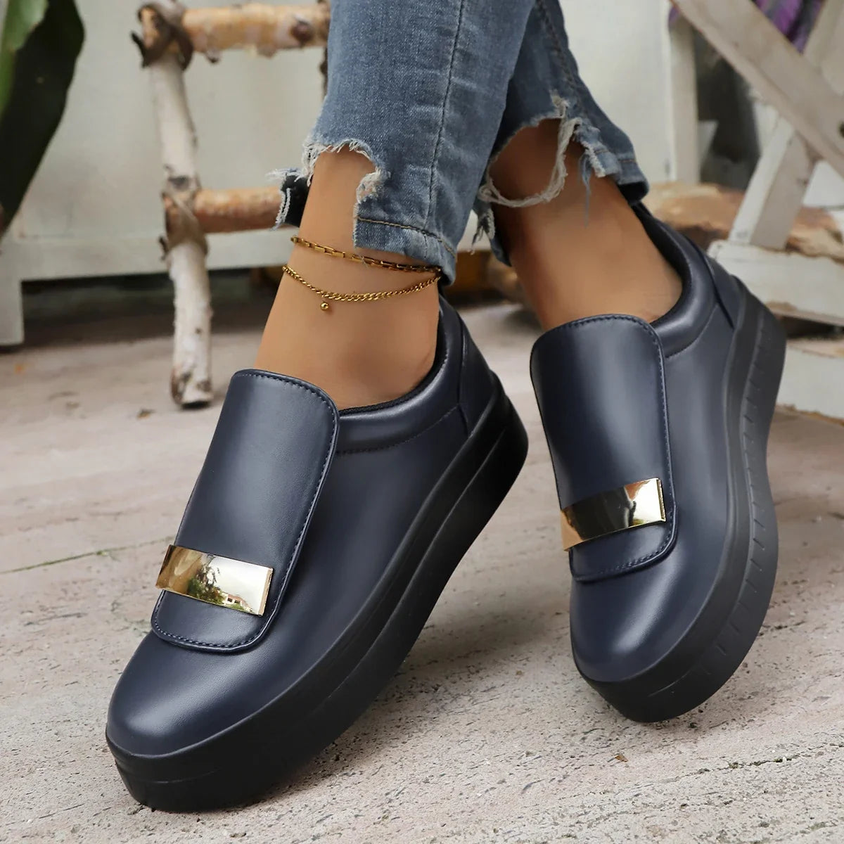 Women's Celina Rise platform sneakers, trendy elevated design, shock absorbing & stylish.