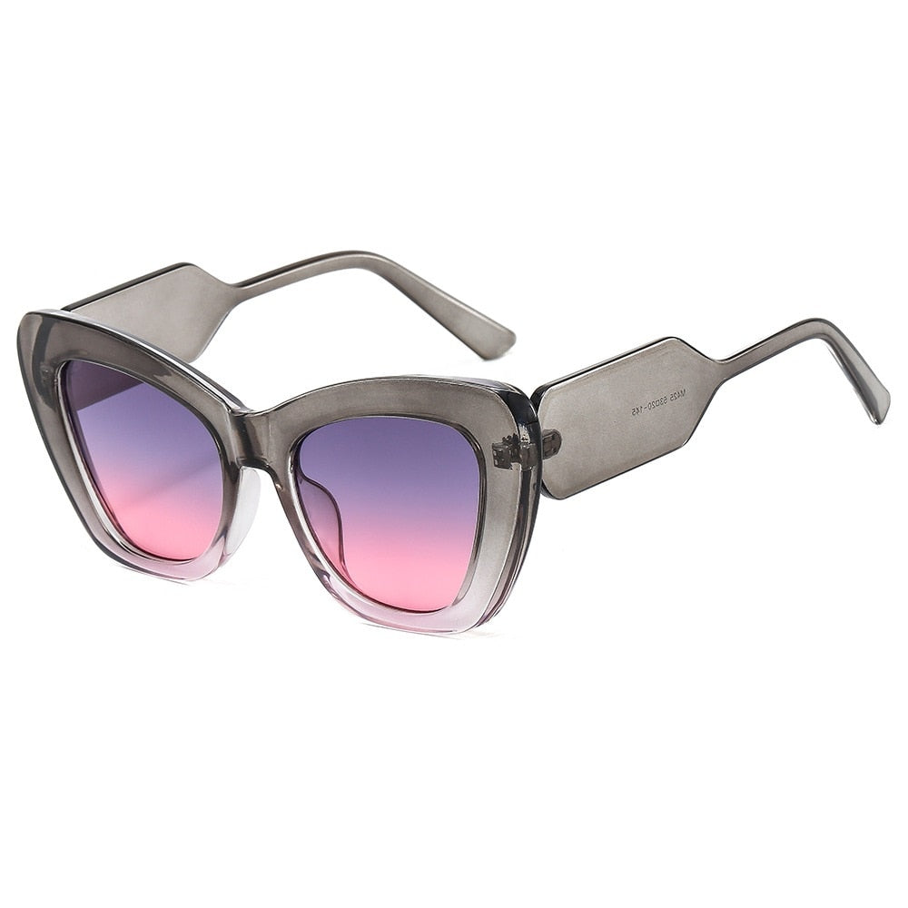 Elegant women's cat eye sunglasses, featuring UV400 polarized lenses for eye protection and style.