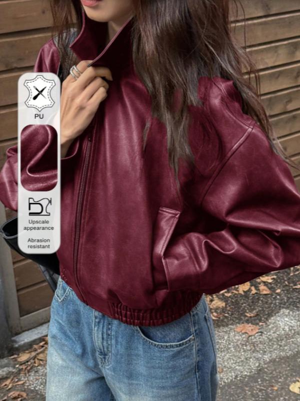 Women's chic cropped jacket with structured collar & modern fit. Perfect contemporary outerwear for stylish women.