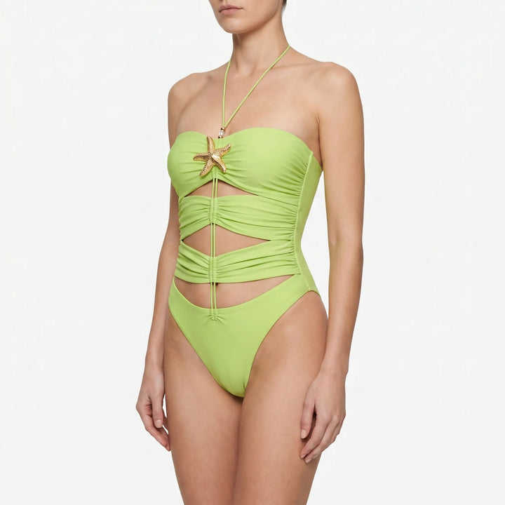 Chic women's cutout monokini, a perfect blend of style & comfort for resort.