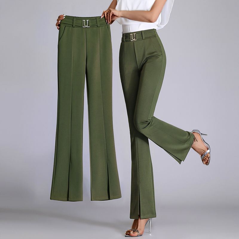 Stylish Vittoria Collection women's trousers. Chic flared legs, ideal for workwear, crafted with recycled materials.