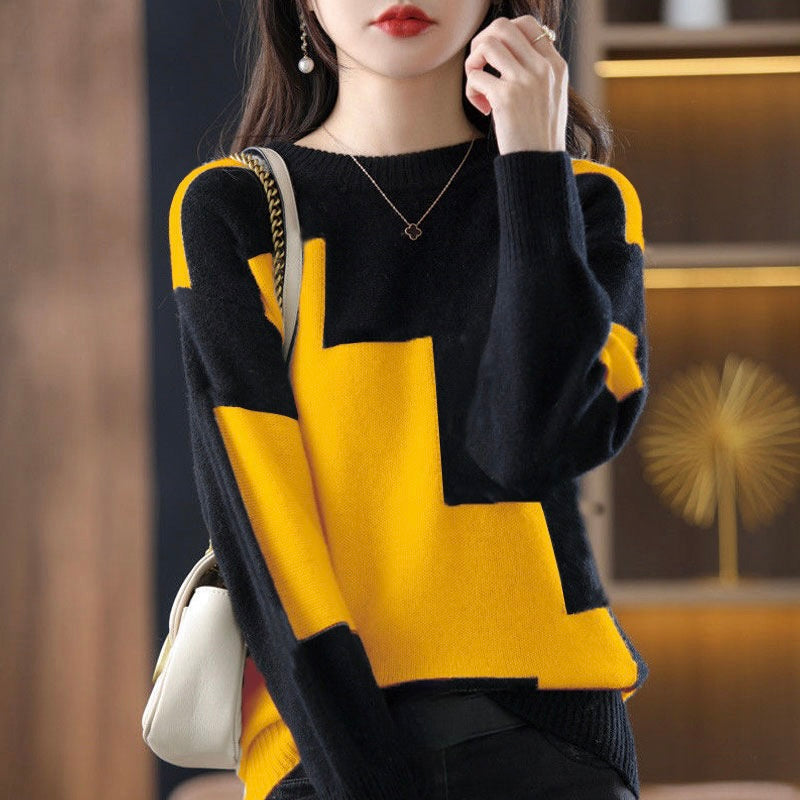 Cozy Larissa women's knit sweater. Soft pullover top for ultimate comfort and chic everyday fall & winter style.
